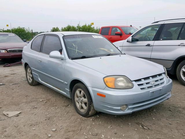 KMHCG35C53U258648 - 2003 HYUNDAI ACCENT GL BLUE photo 1