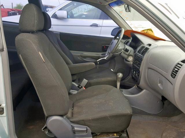 KMHCG35C53U258648 - 2003 HYUNDAI ACCENT GL BLUE photo 5