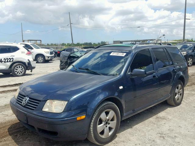 WVWSR61J84W181957 - 2004 VOLKSWAGEN JETTA GLS BLUE photo 2