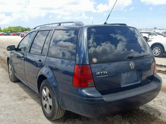 WVWSR61J84W181957 - 2004 VOLKSWAGEN JETTA GLS BLUE photo 3