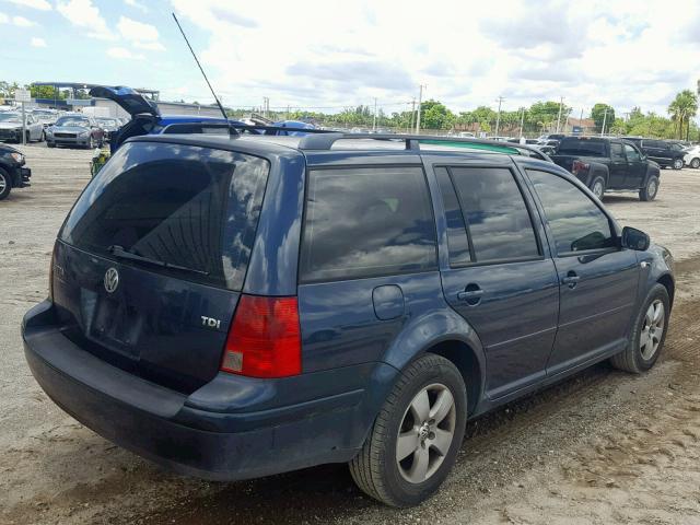 WVWSR61J84W181957 - 2004 VOLKSWAGEN JETTA GLS BLUE photo 4