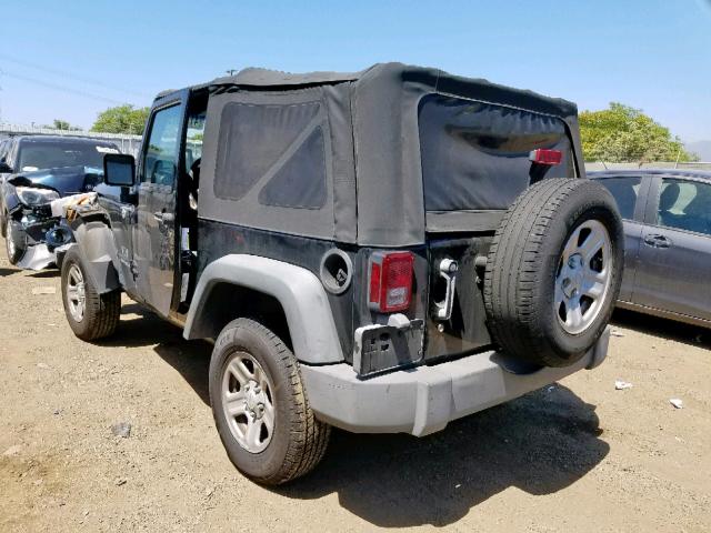 1J4FA24139L742162 - 2009 JEEP WRANGLER X BLACK photo 3