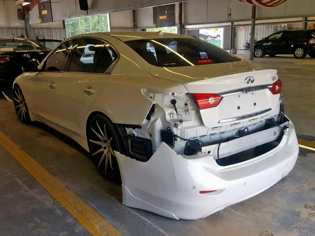 JN1BV7AP9EM675864 - 2014 INFINITI Q50 BASE WHITE photo 3