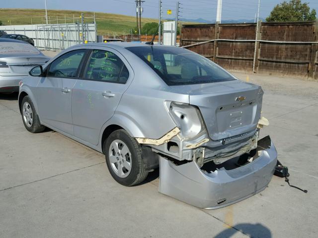 1G1JA5SH5E4206036 - 2014 CHEVROLET SONIC LS 银色 照片 3