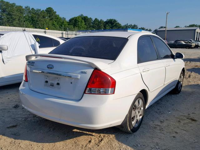 KNAFE121185544820 - 2008 KIA SPECTRA EX WHITE photo 4