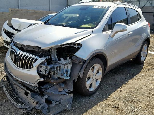 KL4CJASB3FB240407 - 2015 BUICK ENCORE SILVER photo 2