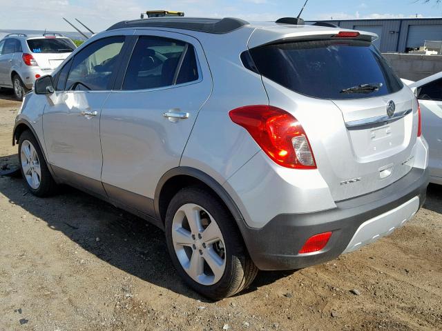 KL4CJASB3FB240407 - 2015 BUICK ENCORE SILVER photo 3