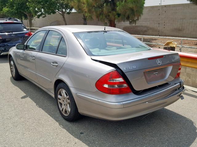 WDBUF65J95A611973 - 2005 MERCEDES-BENZ E 320 SILVER photo 3