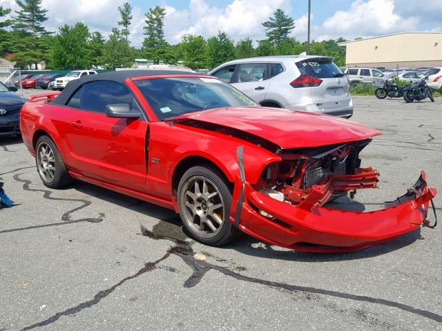 1ZVFT85H875212718 - 2007 FORD MUSTANG GT RED photo 1