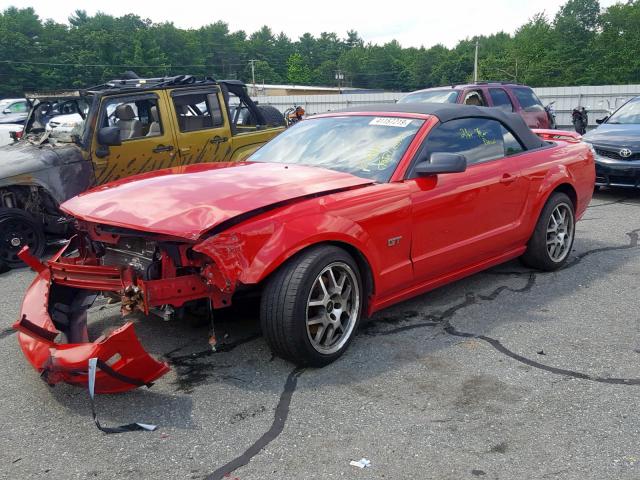 1ZVFT85H875212718 - 2007 FORD MUSTANG GT RED photo 2