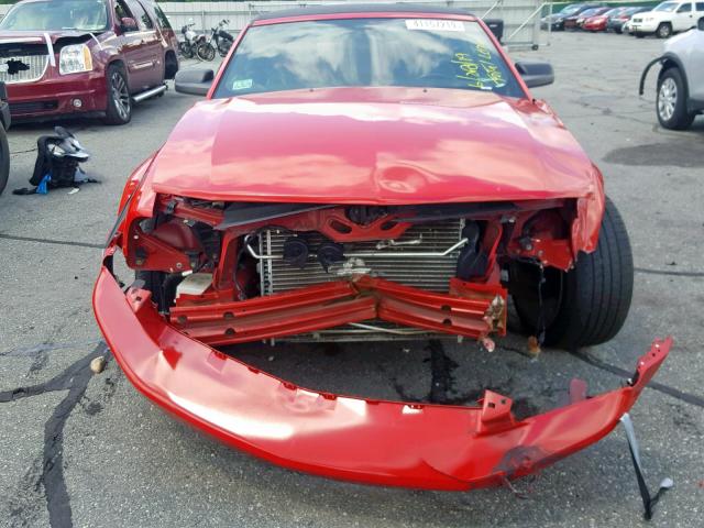 1ZVFT85H875212718 - 2007 FORD MUSTANG GT RED photo 9