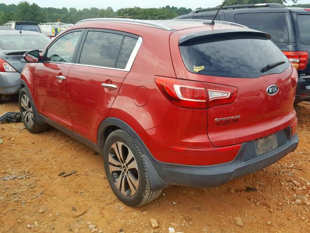 KNDPC3A28C7181156 - 2012 KIA SPORTAGE E RED photo 3