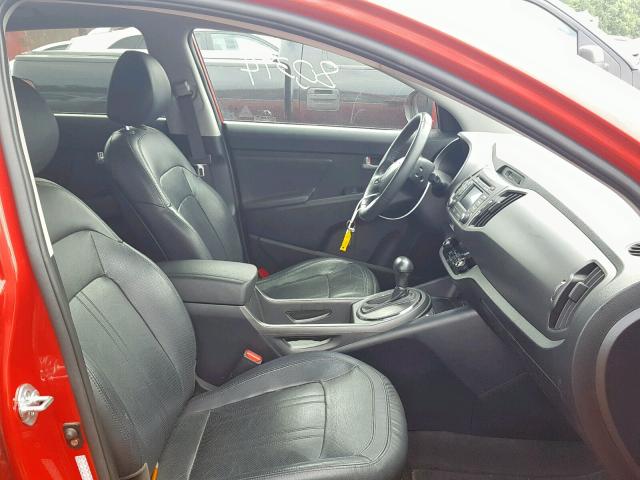 KNDPC3A28C7181156 - 2012 KIA SPORTAGE E RED photo 5