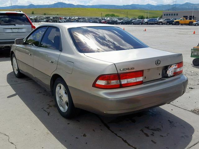 JT8BF28G4Y0273473 - 2000 LEXUS ES 300 GOLD photo 3