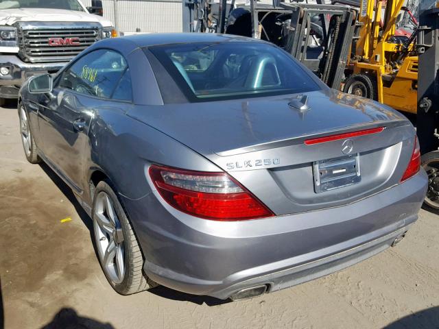 WDDPK4HA5CF041356 - 2012 MERCEDES-BENZ SLK 250 SILVER photo 3