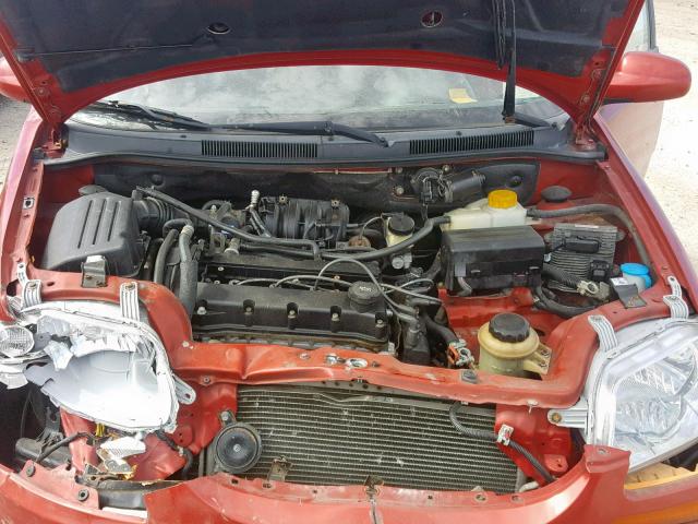 KL1TD56666B622441 - 2006 CHEVROLET AVEO BASE Qırmızı foto 7