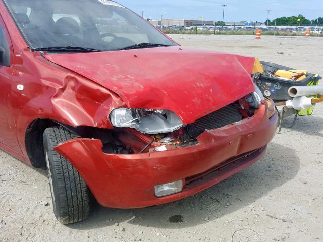 KL1TD56666B622441 - 2006 CHEVROLET AVEO BASE Qırmızı foto 9