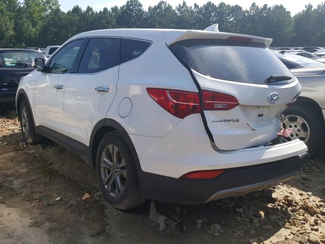 5XYZT3LB9FG273342 - 2015 HYUNDAI SANTA FE S WHITE photo 3