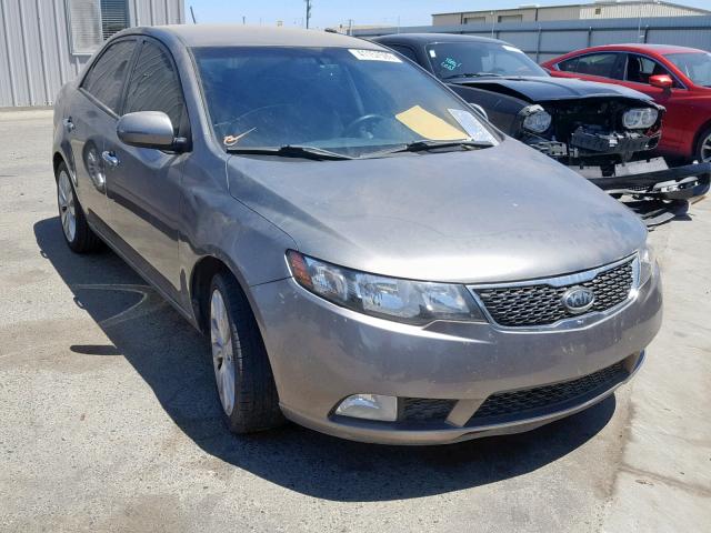 KNAFW4A35C5600395 - 2012 KIA FORTE SX GRAY photo 1