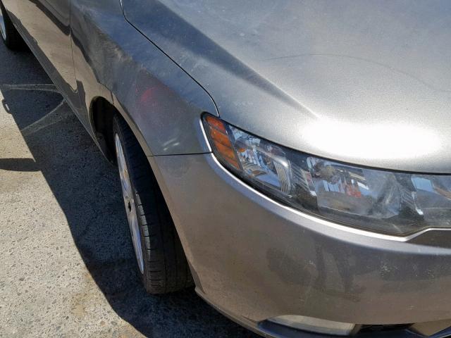 KNAFW4A35C5600395 - 2012 KIA FORTE SX GRAY photo 9