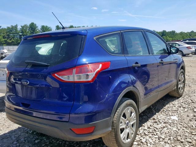 1FMCU0F70DUD07913 - 2013 FORD ESCAPE S BLUE photo 4