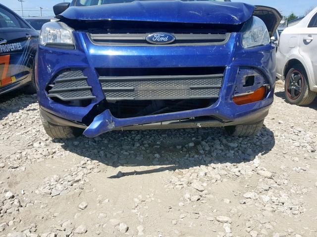 1FMCU0F70DUD07913 - 2013 FORD ESCAPE S BLUE photo 9