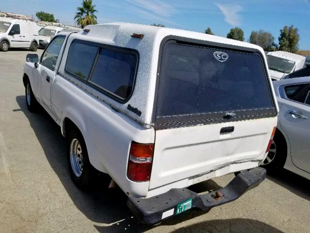 4TARN81A9NZ002567 - 1992 TOYOTA PICKUP 1/2 WHITE photo 3