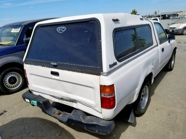 4TARN81A9NZ002567 - 1992 TOYOTA PICKUP 1/2 WHITE photo 4