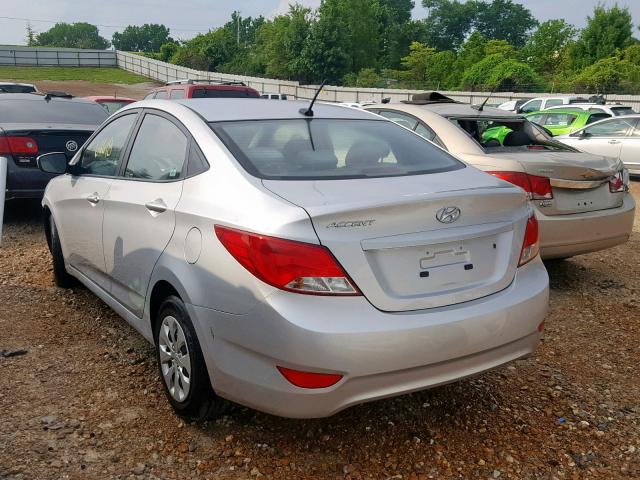 KMHCT4AE3GU007321 - 2016 HYUNDAI ACCENT SE SILVER photo 3