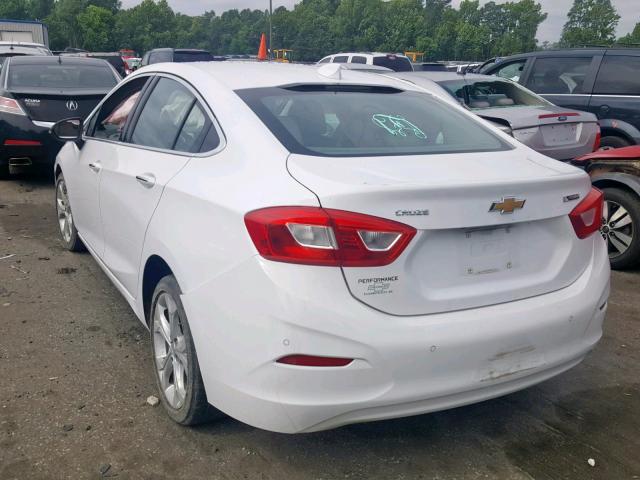 1G1BF5SM3H7102411 - 2017 CHEVROLET CRUZE PREM WHITE photo 3