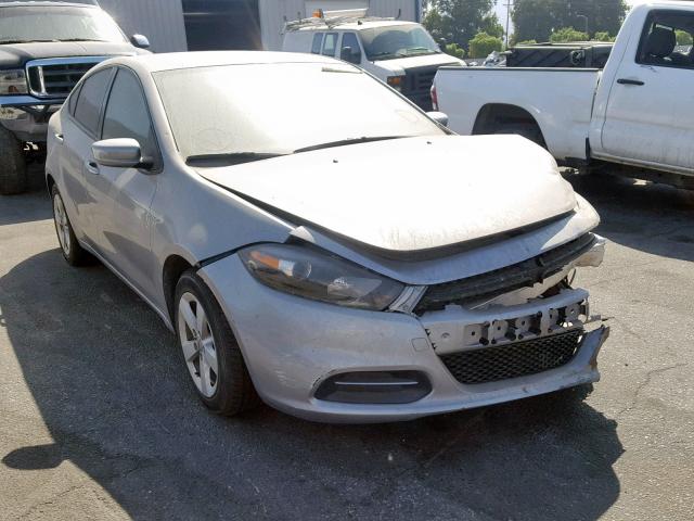 1C3CDFBB1GD661286 - 2016 DODGE DART SXT SILVER photo 1