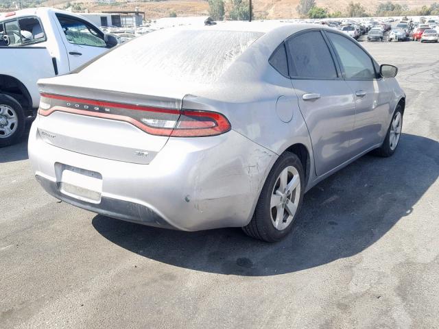 1C3CDFBB1GD661286 - 2016 DODGE DART SXT SILVER photo 4