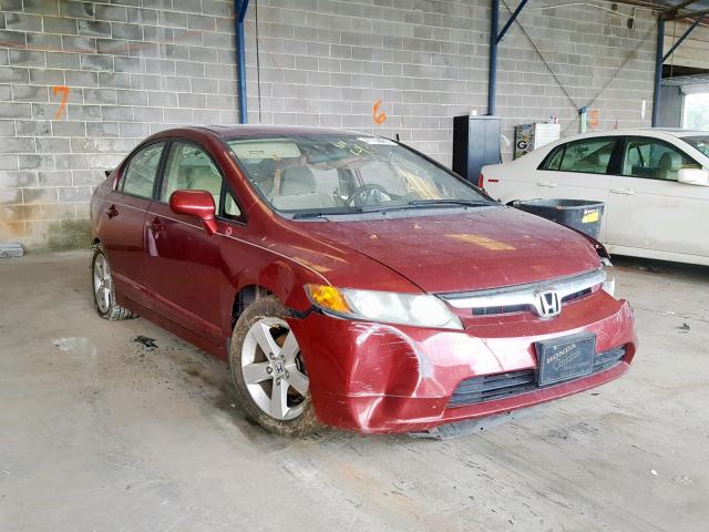 1HGFA16866L037251 - 2006 HONDA CIVIC EX BURGUNDY photo 1