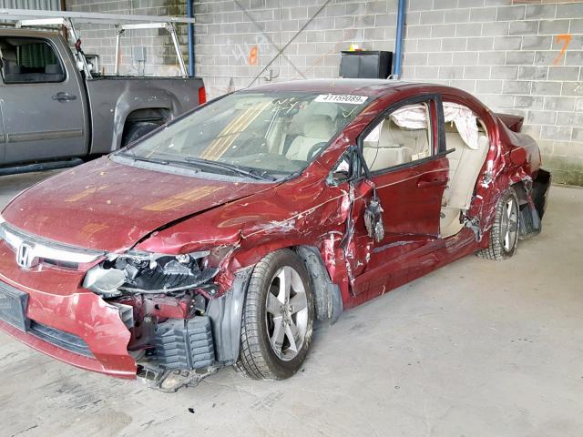 1HGFA16866L037251 - 2006 HONDA CIVIC EX BURGUNDY photo 9