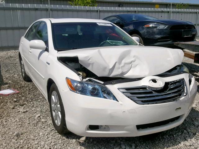 4T1BB46K09U102466 - 2009 TOYOTA CAMRY HYBR WHITE photo 1