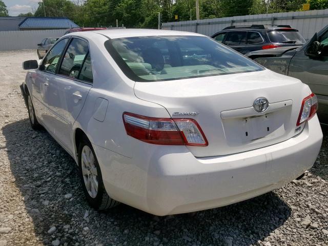 4T1BB46K09U102466 - 2009 TOYOTA CAMRY HYBR WHITE photo 3