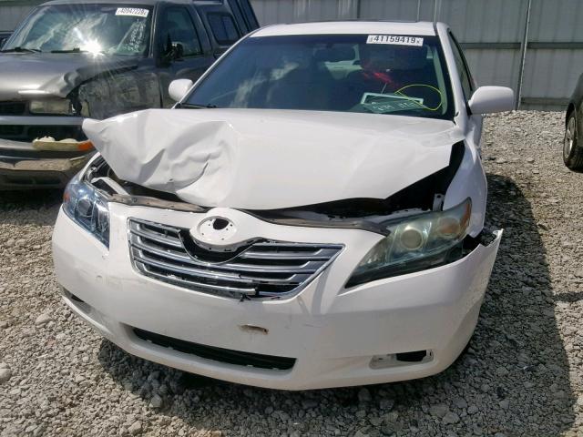 4T1BB46K09U102466 - 2009 TOYOTA CAMRY HYBR WHITE photo 9