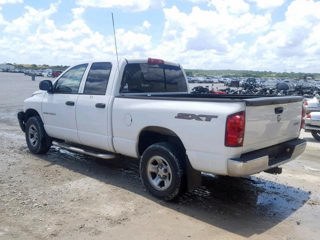 1D7HU18N77J636552 - 2007 DODGE RAM 1500 S WHITE photo 3