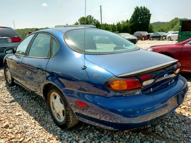 1FALP52U2VA296913 - 1997 FORD TAURUS GL BLUE photo 3