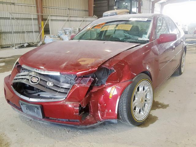 1G6DP567350116642 - 2005 CADILLAC CTS HI FEA MAROON photo 2