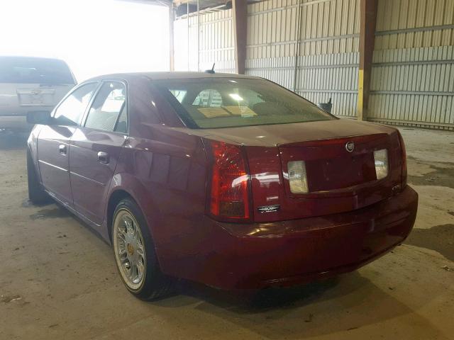 1G6DP567350116642 - 2005 CADILLAC CTS HI FEA MAROON photo 3