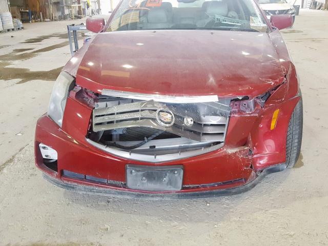 1G6DP567350116642 - 2005 CADILLAC CTS HI FEA MAROON photo 9