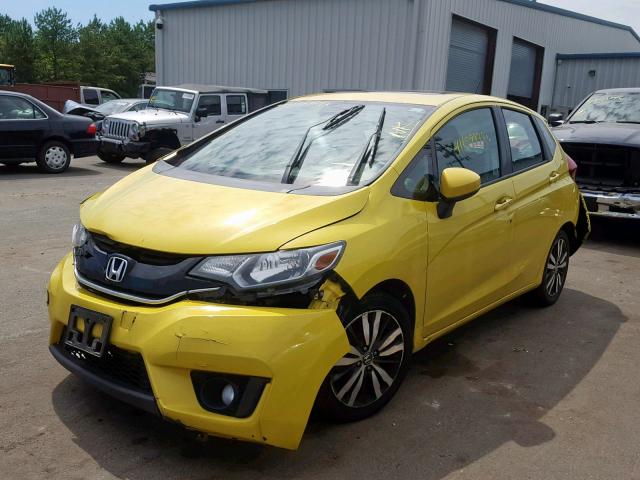 3HGGK5H82FM786651 - 2015 HONDA FIT EX YELLOW photo 2