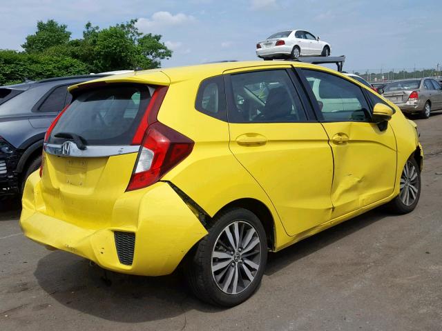 3HGGK5H82FM786651 - 2015 HONDA FIT EX YELLOW photo 4