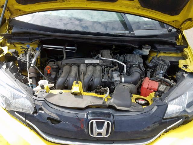 3HGGK5H82FM786651 - 2015 HONDA FIT EX YELLOW photo 7