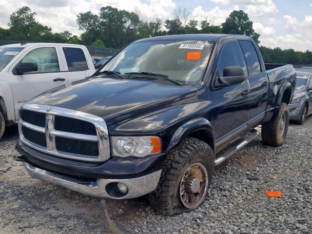 3D7KS28C85G732172 - 2005 DODGE RAM 2500 S BLACK photo 2