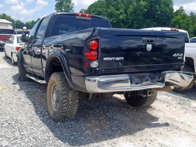 3D7KS28C85G732172 - 2005 DODGE RAM 2500 S შავი ფოტო 3