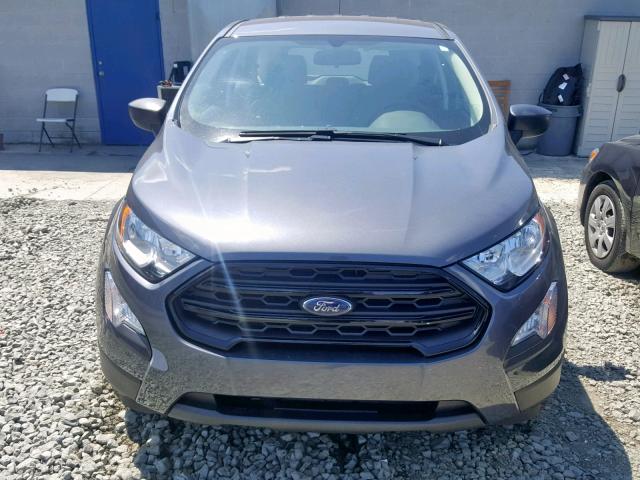 MAJ3P1RE5JC184399 - 2018 FORD ECOSPORT S CHARCOAL photo 9