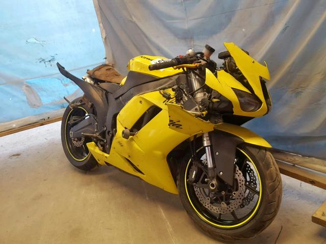 JKAZX4P168A041807 - 2008 KAWASAKI ZX600 P YELLOW photo 1