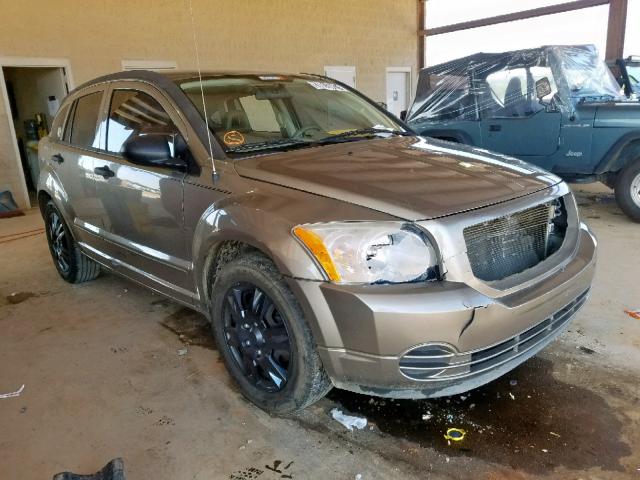 1B3HB48B47D163443 - 2007 DODGE CALIBER SX BROWN photo 1